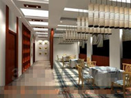 Moderno restaurante limpio y casual