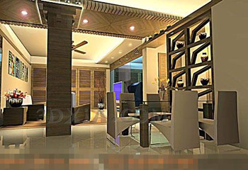 Moderno estilo y elegante cena sala