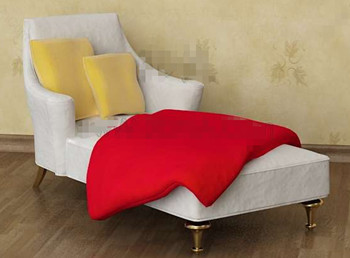 Blanco cmodo sof reclinable sola
