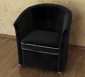 Moderna y cmoda sof individual negro