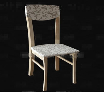 Los patrones tela cojn silla madera