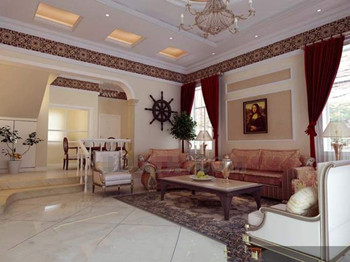 Estilo europeo elegante sala de estar
