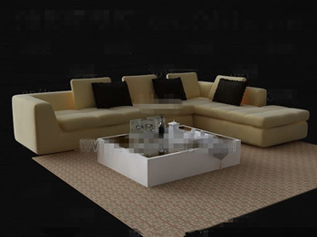 Sofa amarillo claro y combinacin mesa de t