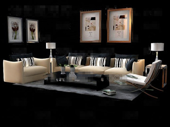 Tela moderno y cmodo combinacin Sofa