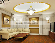Estilo europeo elegante sala de estar