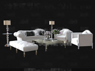 Moderna combinacin cortical sof blanco