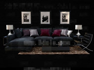 Combinacin negro sof moderno y cmodo