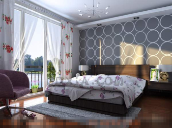 White moda dormitorio estilo sencillo