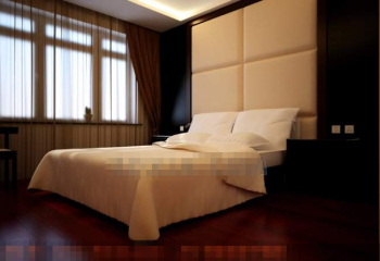 Dormitorio simple Cama individual blanco