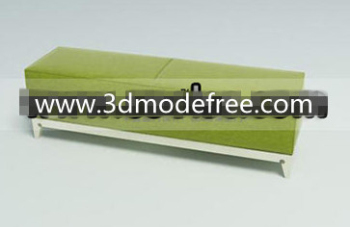 Green cascos de madera banco de sof