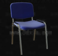 Blue Metal silla simple marco