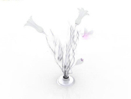 Apertura las flores lmpara forma