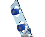 Blue Dream pared de cristal lmpara