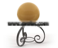 Ball-tipo lmpara de pie metlica stent