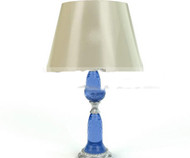 La lmpara de cristal azul Columna