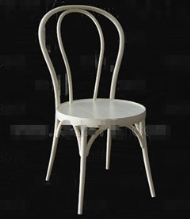Metal blanco moda marco de la silla