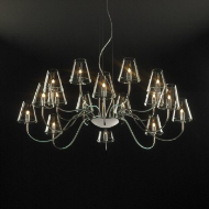 Europea candelabro clsico cristal grande