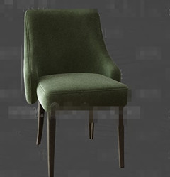 Moda oscuras sillas tela verde