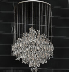 Crystal lentejuelas clara lmpara colgante