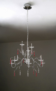 Europea hierro sencilla lmpara de cristal