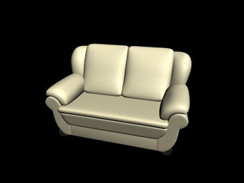 Estilo europeo asientos piel sof-cama doble