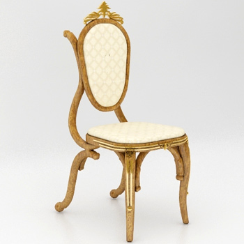 Silla de estilo europeo modelo 3D