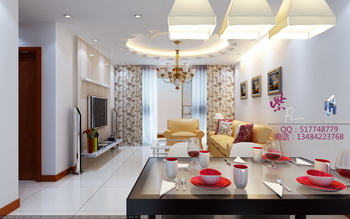 Fresh moderna sala de estar 3D Model