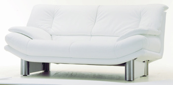 Moderno Blanco asientos sof tela