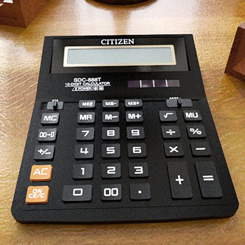 La calculadora modelo 3D