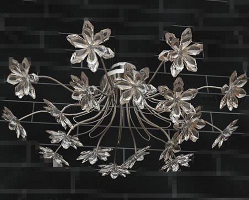 Florece en forma de flor colgante de cristal