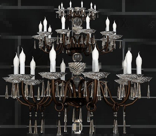 Cristal candelabro de metal cadena colgante