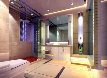 Modern gran espacio modelo inodoro