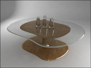 T 3D modelo de mesa