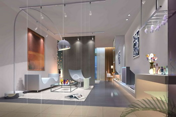 Modern espacio pequeño para el modelo creativo sala de estar