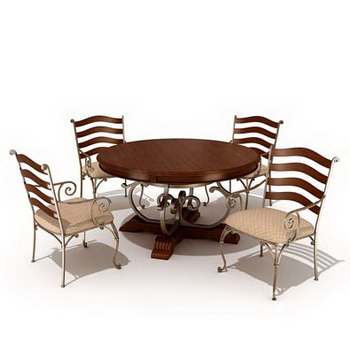 Combinacin de mesas de comedor y sillas casuales