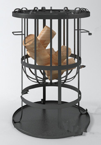 3d modelo de la casa de barbacoa