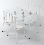Transparente modelos 3d comedor