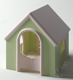 Pequeños modelos 3d perrera refrescantes