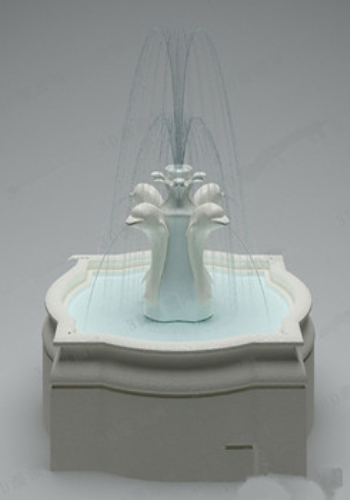 Diseño de alta calidad modelo 3d fuente