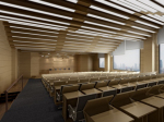 Sala de conferencias 3d modelos de escalera