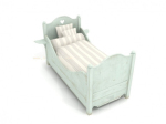 Modelo 3d de la cama de los niños