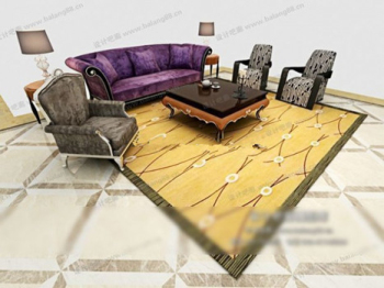 De estilo europeo sof set modelos 3D