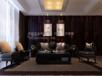 Habitacin de estilo chino 3d modelo viviente