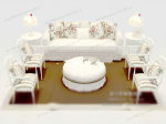 Muebles sof Cozy modelo 3d