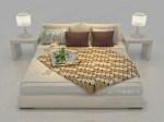 Modelo 3d cama simple