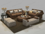 Brown modelo 3d sof