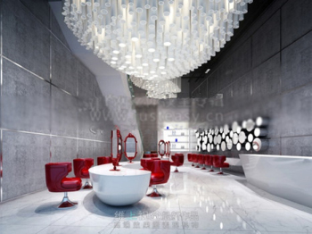 Espacio comercial Fresh modelos 3d