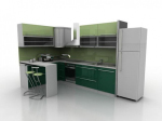 Gabinetes Verde modelo 3d