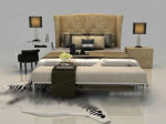 Estilo moderno cama modelo de moda