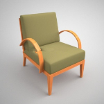 Simple modelo 3D del sof